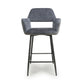 Sorento Chenille Corduroy Blue/Grey Bar Chair