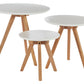 Nostra Set Of 3 Side Tables With Tapered Legs