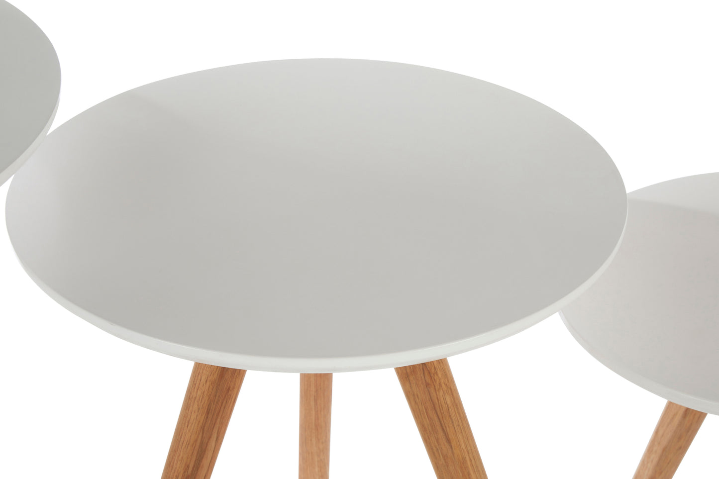 Nostra Set Of 3 Side Tables With Tapered Legs