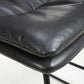 Argyle Leather Effect Dark Grey Bar Chair