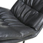 Argyle Leather Effect Dark Grey Bar Chair