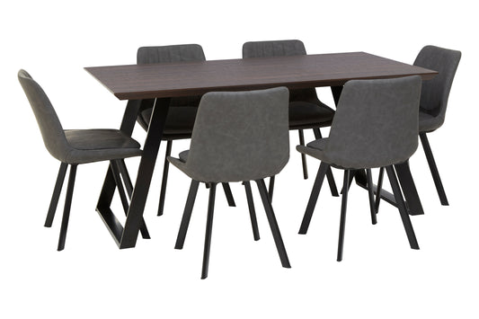 Westford 7pc Grey Rectangular Dining set