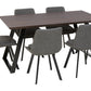 Westford 7pc Grey Rectangular Dining set