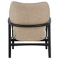 Stockholm Beige Chair With Black Wooden Frame