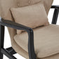 Stockholm Beige Chair With Black Wooden Frame