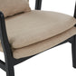 Stockholm Beige Chair With Black Wooden Frame