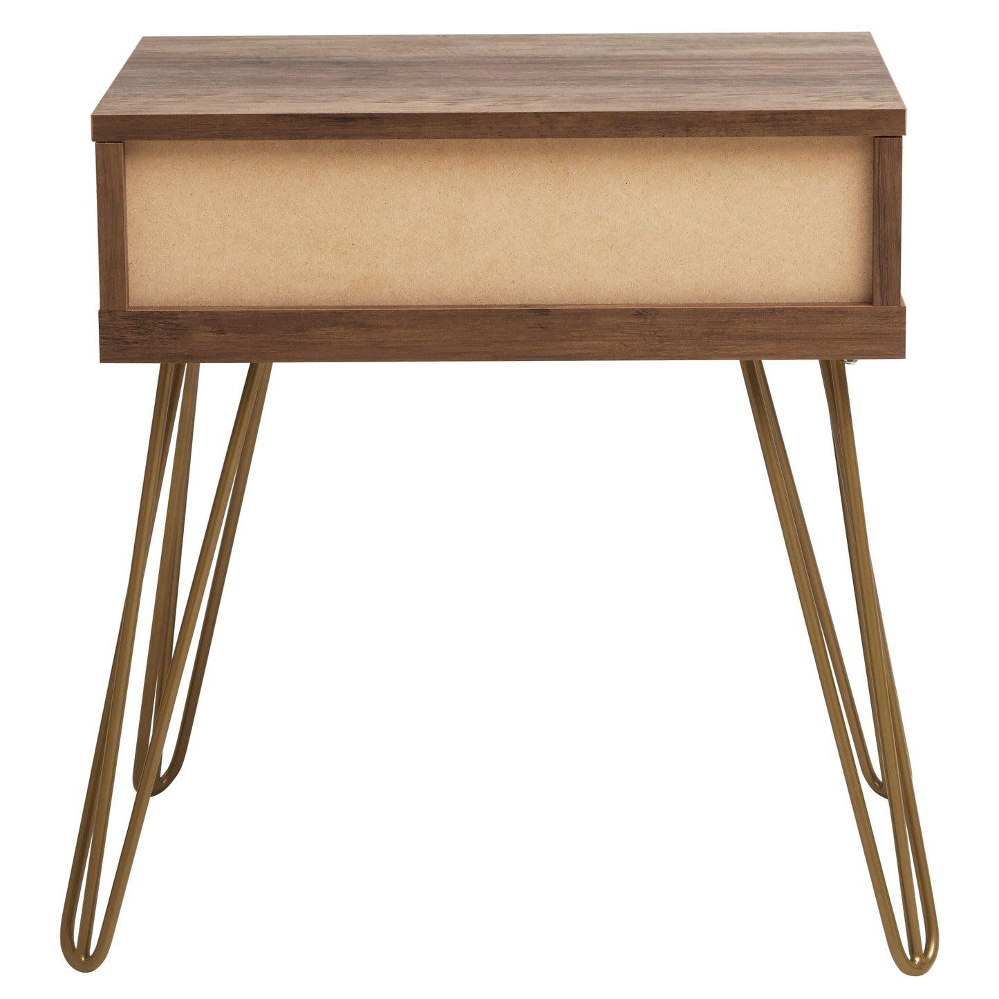 Flori 1 Drawer Draw Side Table with Hairpin Legs