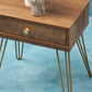 Flori 1 Drawer Draw Side Table with Hairpin Legs