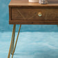 Flori 1 Drawer Draw Side Table with Hairpin Legs