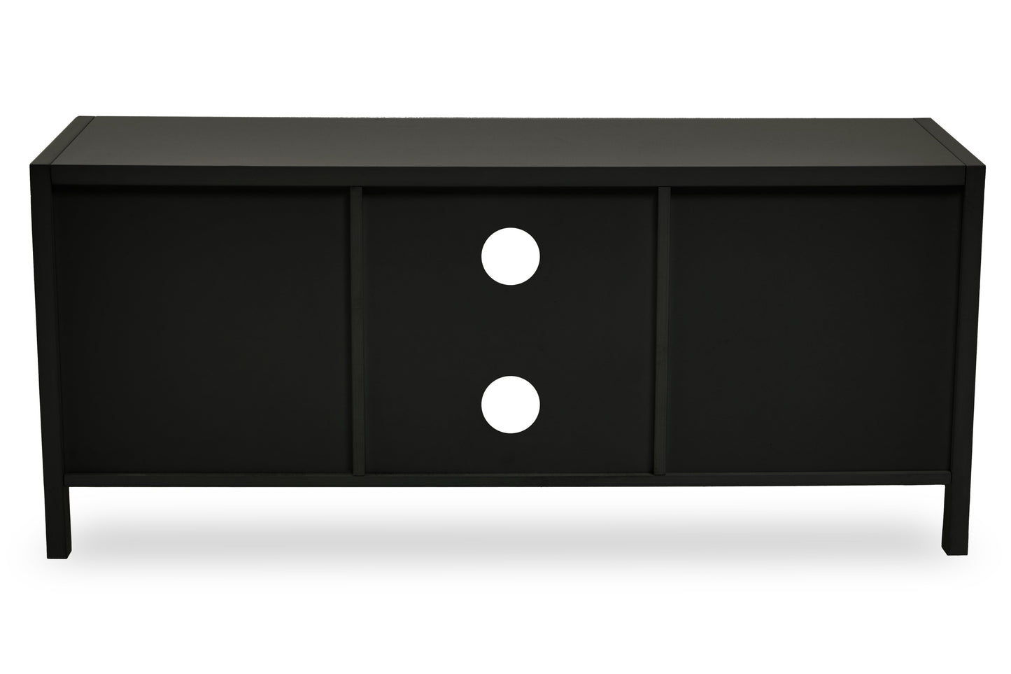 Sherman Black Wood Media Unit