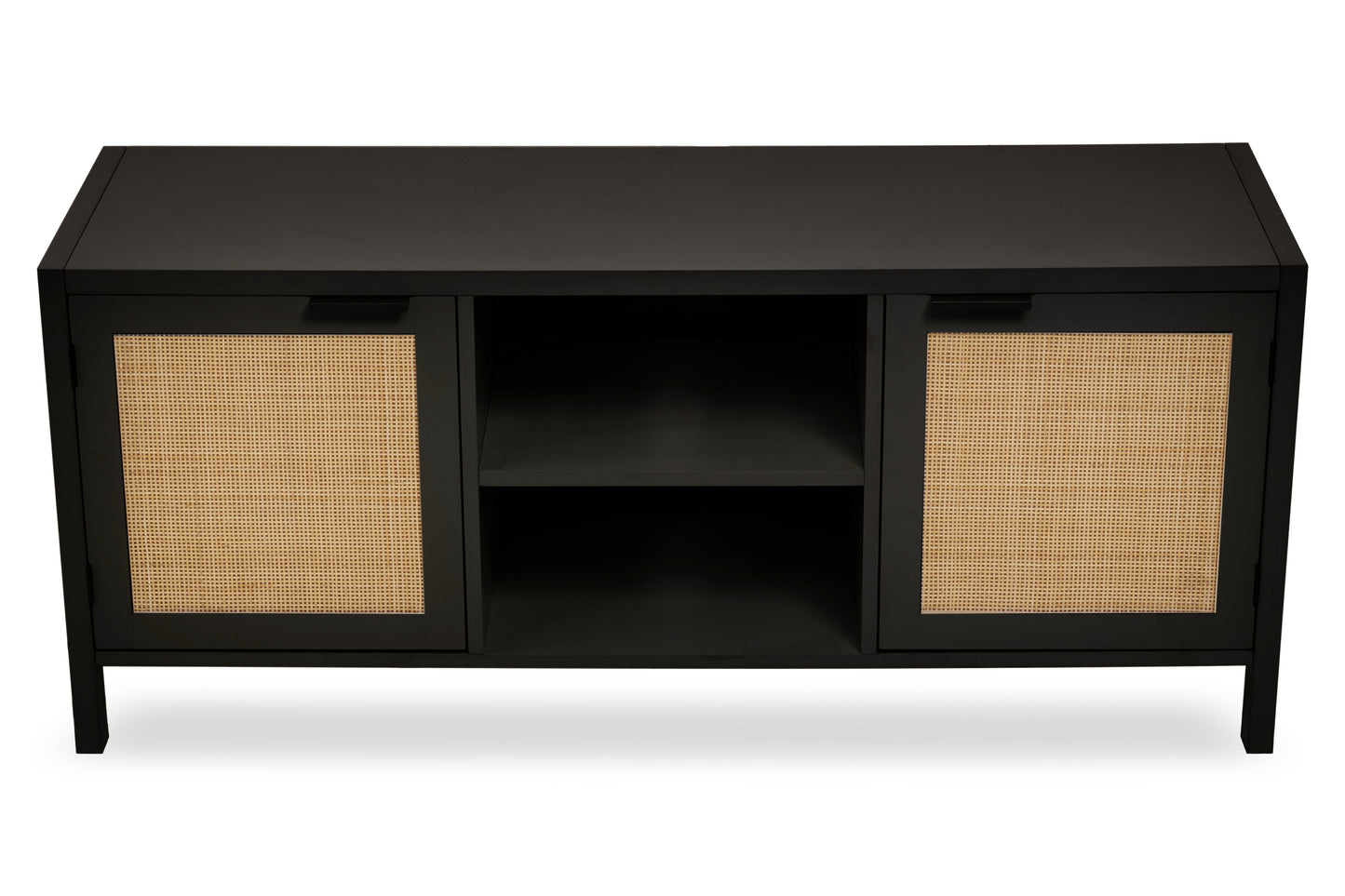 Sherman Black Wood Media Unit