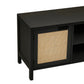 Sherman Black Wood Media Unit