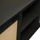 Sherman Black Wood Media Unit