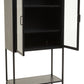 Acier Two Door Black Metal Cabinet