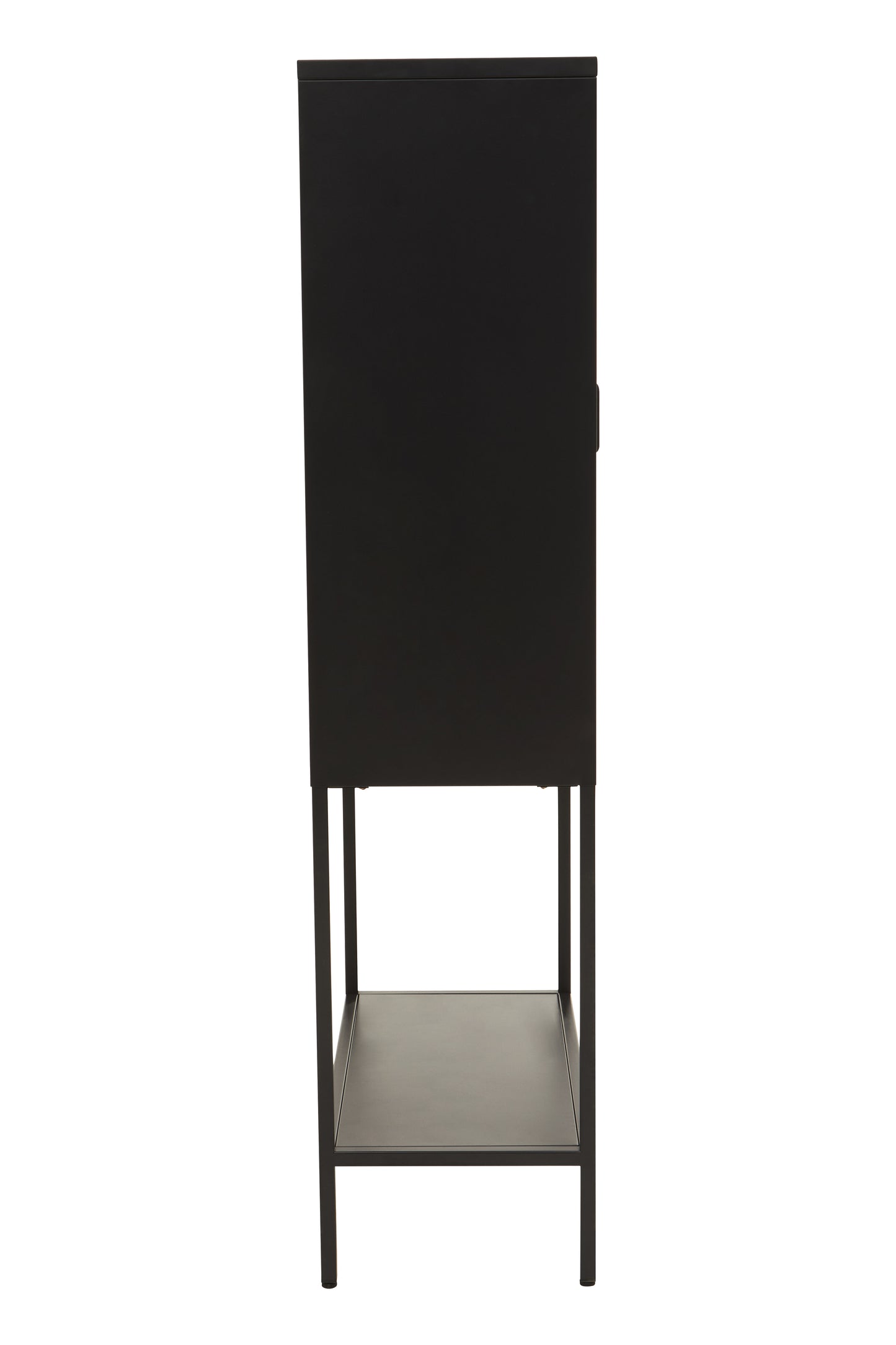 Acier Two Door Black Metal Cabinet