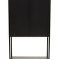 Acier Two Door Black Metal Cabinet