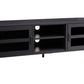 Acier Two Door Black Metal Media Unit