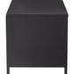 Acier Two Door Black Metal Media Unit