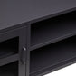 Acier Two Door Black Metal Media Unit