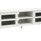 Acier Two Door White Metal Media Unit