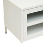 Acier Two Door White Metal Media Unit