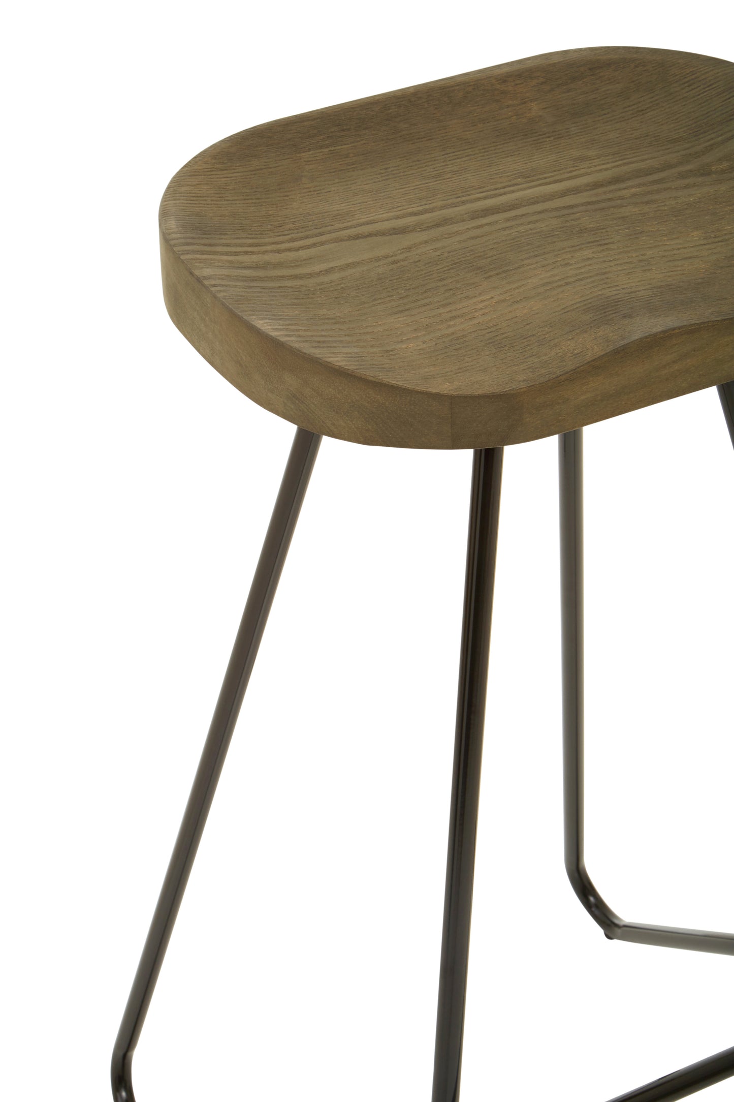 District Elm Wood Bar Stool