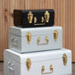 Parley Set Of Three Monochrome Storage Trunks