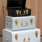 Parley Set Of Three Monochrome Storage Trunks