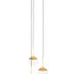 Revive Gold Finish 3 Bulb Pendant Light