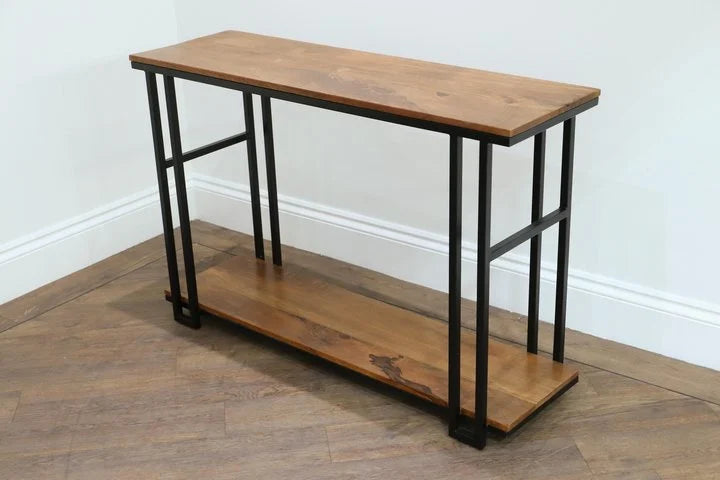 Two-Tier Open Shelf mango Wood Console Table