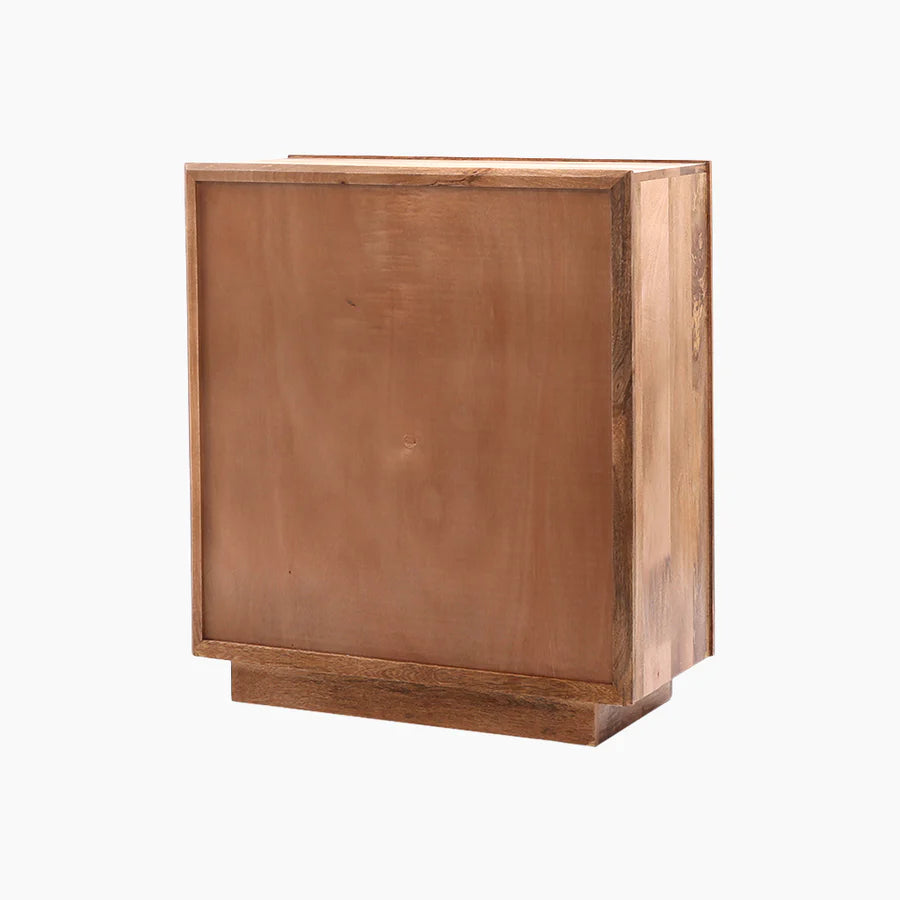 Zaayah Cut Work Wooden Three Chest of Drawers