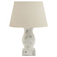 Hills Interiors Darcy Antique White Pillar Table Lamp With Linen Shade