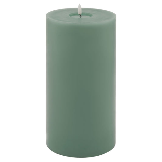 Luxe Collection Melt Effect 6x12 Sage LED Wax Candle