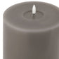 Luxe Collection Melt Effect 6x12 Grey LED Wax Candle