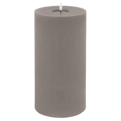 Luxe Collection Melt Effect 6x12 Grey LED Wax Candle