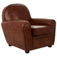 Victor Coffee Leather Classic Armchair