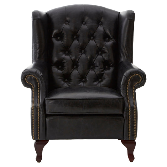 Victor Black Scroll Armchair