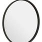 Jacen Black Metal Frame Round Wall Mirror