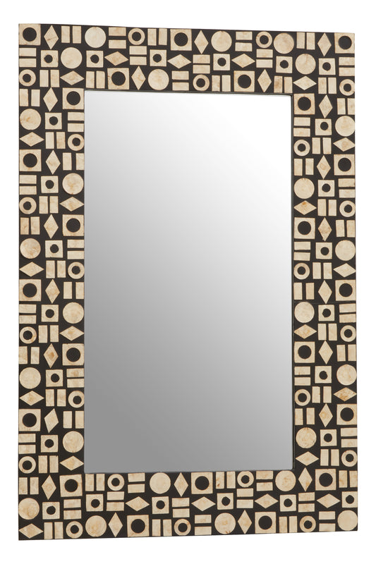 Palu Black And Gold Wall Mirror