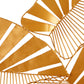 Zania Warm Gold Finish Leaf Art