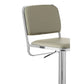 Stockholm Light Grey Seat And Chrome Base Bar Stool