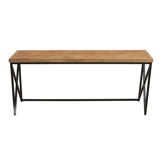 KICKFORD COFFEE TABLE WITH BLACK IRON FRAME by Perfected