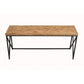 KICKFORD COFFEE TABLE WITH BLACK IRON FRAME by Perfected