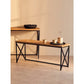 KICKFORD COFFEE TABLE WITH BLACK IRON FRAME by Perfected