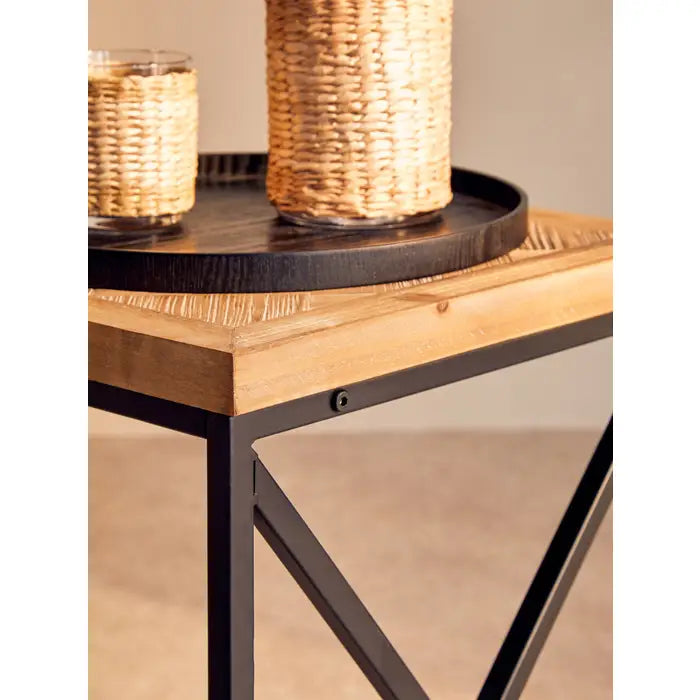 KICKFORD COFFEE TABLE WITH BLACK IRON FRAME by Perfected