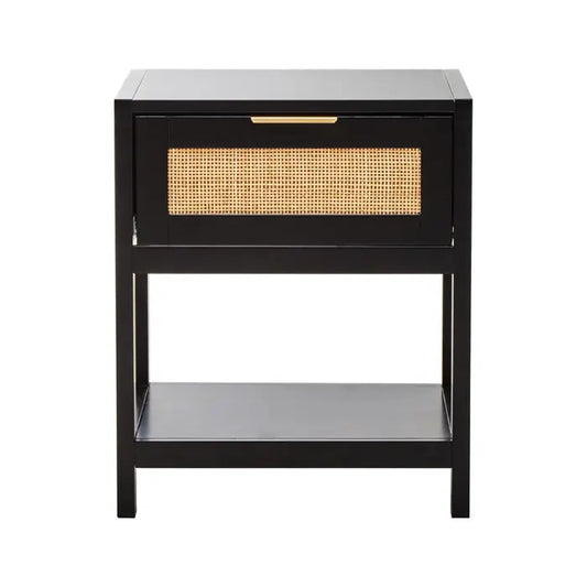 SHERMAN BLACK WOOD SIDE TABLE by Perfected