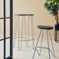 Distric Silver Metal Frame Bar Stool by Perfected