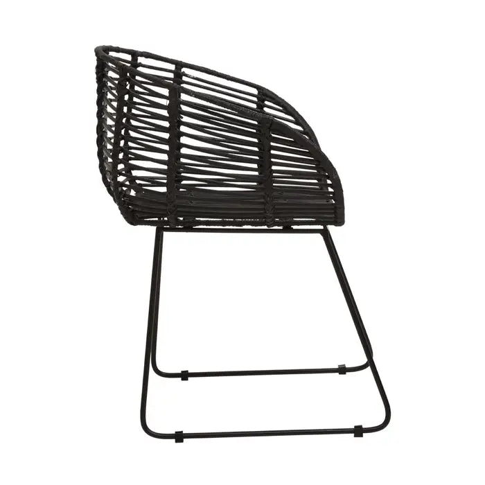 LAGOM BLACK NATURAL RATTAN CHAIR by Perfected