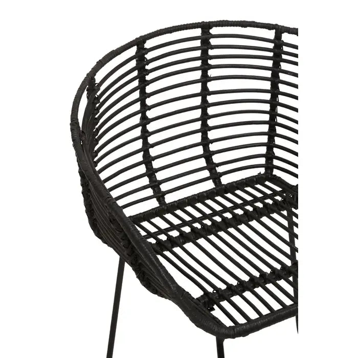 LAGOM BLACK NATURAL RATTAN CHAIR by Perfected