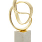 Mirano Gold Finish Knot Sculpture